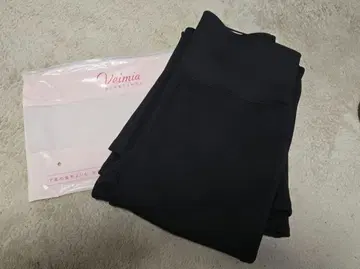 새상품 Veimia 플레어 레깅스 블랙 3XL 기장 짧은 속기모