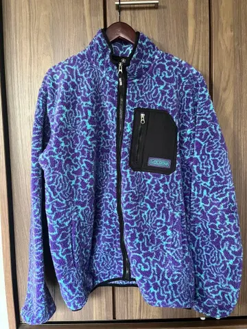 VOLCOM 플리스 보아 자켓 L 보라색 파랑