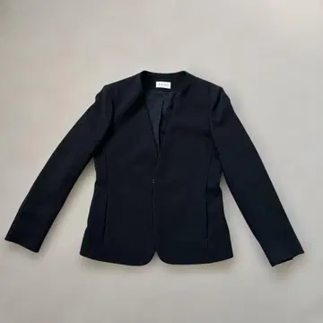 PLST 트리아세 블렌드 컬러리스 자켓 블랙 S