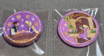 디즈니 자수 캔뱃지 라푼젤