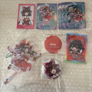 동방 Project 하쿠레이 레이무 아크릴 스탠드 캔뱃지 카드 묶음 판매