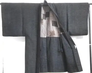 순수 실크 수직 수직 남성용 긴 겉옷 쇼와 시대 상품