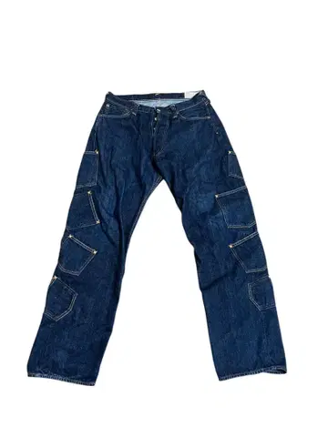 멀티 포켓 다크 블루 데님 팬츠