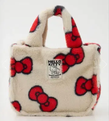 산리오 캐릭터즈) KITTY 인조 모피 토트
