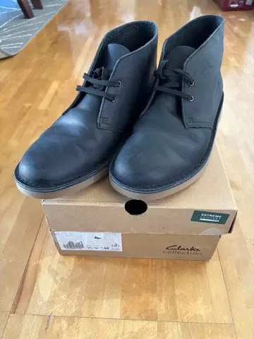 Clarks Bushacre 3 블랙 가죽