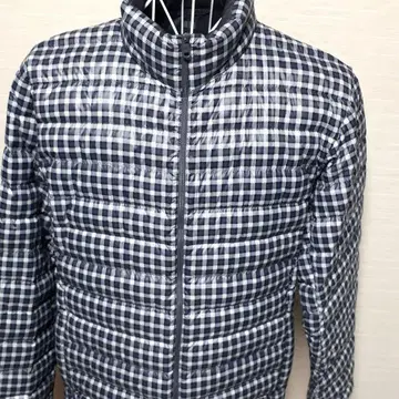 체크 무늬 다운 자켓 라이트 다운