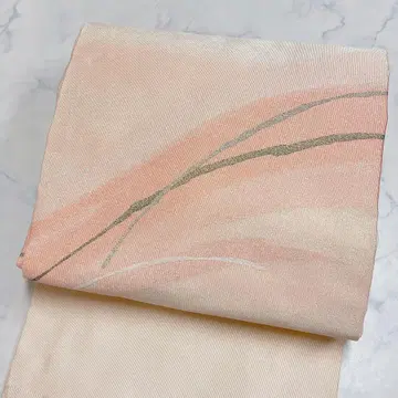 나고야 오비 순수 실크 지초 그라데이션 금사 기모노 053t