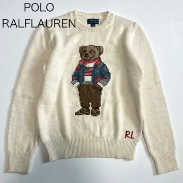 초레어 [폴로 랄프로렌] 폴로베어 니트 스웨터 성조기 S 상당