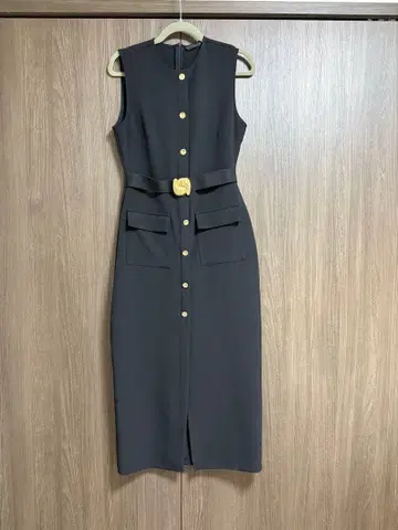 ZARA 블랙 슬리브리스 드레스 M