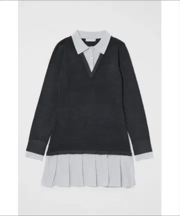 [ 새상품 완판템 ] MOUSSY LAYERED KNIT 미니 드레스