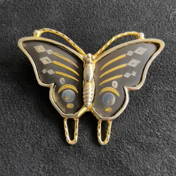 [ 19 ] 버터플라이 브로치 금상감 레트로 빈티지