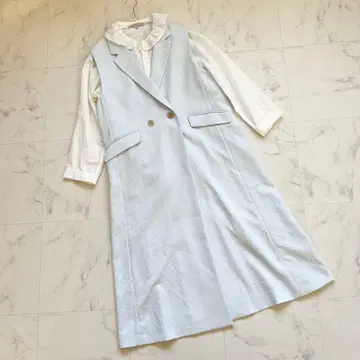 플라스테 PLST 와셔 트윌 롱베스트 세탁 가능 포멀