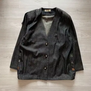 개성있는 울 x 실크 데님풍 자켓 에포렛 구제 의류 일본제