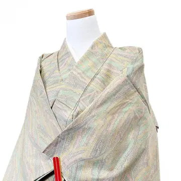 유선 추상 무늬 그린 컬러 코몬 기모노 071t