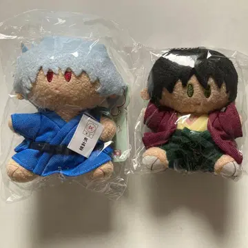 은혼 유년기 요루누이 미니 봉제 인형 긴토키 타카스기 2종 세트