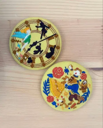 Disney Characters 자수 캔뱃지 비스킷 2