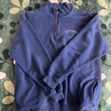 FOXWOOD 네이비 하프 지퍼 트레이닝복