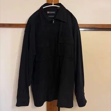 WINGO 마이크로 스웨이드 블랙 자켓