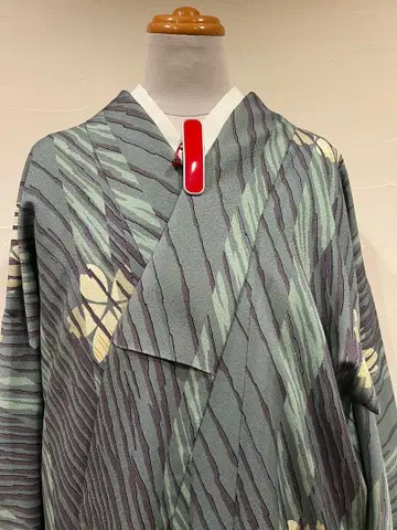 세탁 가능한 이중 기모노 미도리 x 보라색 개성 있는 촉감 새상품급 중고