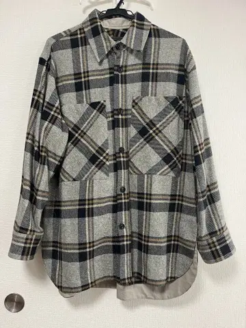 Rie Miller 체크 무늬 긴팔 셔츠