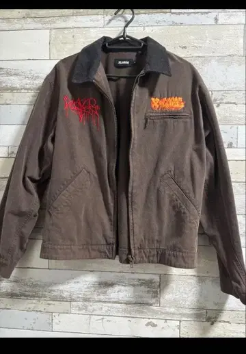 XLARGE 브라운 짧은 기장 자켓