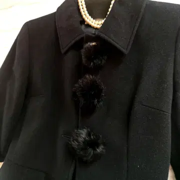 블랙 퍼 롱 코트 청순 스타일 저스길리티 좋아하시는 분 시착만 한 상품