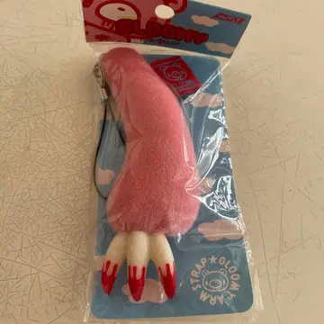 GLOOMY 손 모양 키링 핑크 스트랩