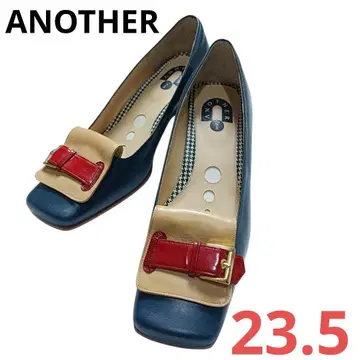 아나더 ANOTHER 스퀘어토 펌프스 멀티 컬러 일본제 23.5