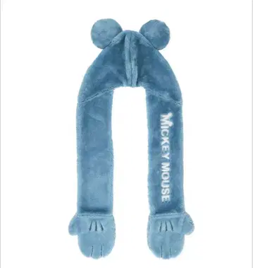 미키마우스 귀 달린 플리스 스카프