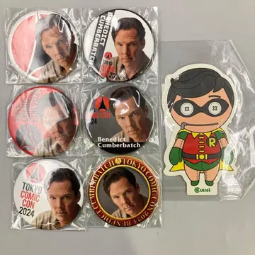 도쿄 코믹콘 한정판 2024 베네딕트 컴버치 네이비 캔뱃지 세트