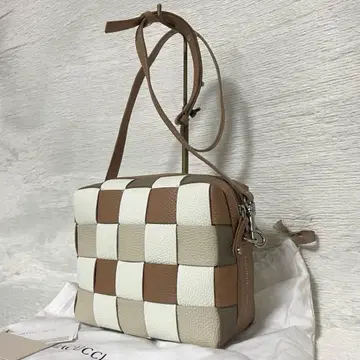 이아쿠치 벨타 숄더백 뜨개질 가죽 수납 가방 포함