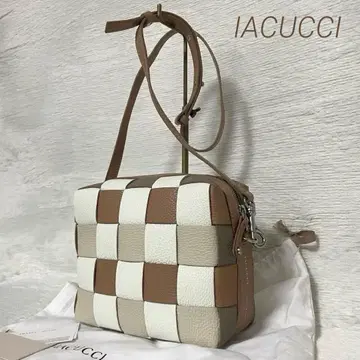 이아쿠치 벨타 숄더백 뜨개질 가죽 수납 가방 포함