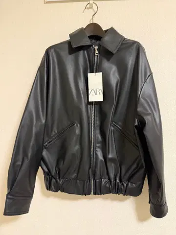 ZARA 인조 가죽 오버 사이즈 자켓