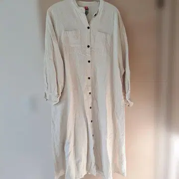 미사용 새상품 차이하네 아이보리 롱 셔츠 원피스