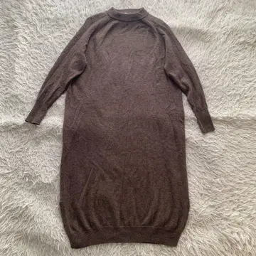 [ 새상품급 ] 야크 혼방 울 모크넥 원피스 무인양품 M~L