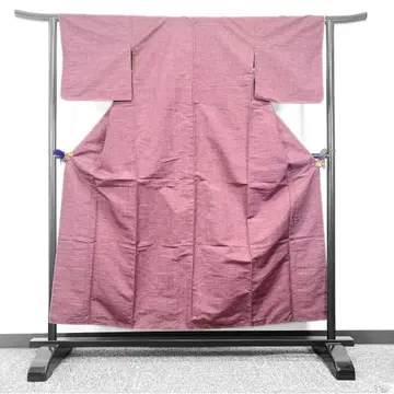 츠무기 코몬 퍼플 컬러 기모노 061t