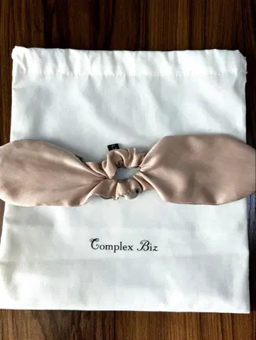 새상품급 컴플렉스 비즈 트위스트 스크런치 핑크믹스