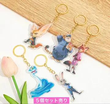 디즈니 주토피아 닉 주디 아크릴 키링 키링