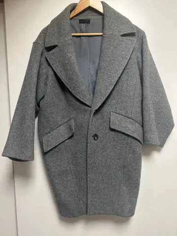 [ G.V.G.V ] 코쿤 실루엣 그레이 코트