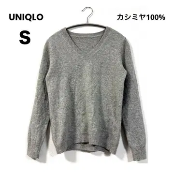 유니클로 캐시미어 100% V넥 스웨터 S 사이즈