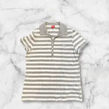 [ PUMA ] 푸마 피케 셔츠 빅 루즈핏 코튼 혼방 원포인트 로고