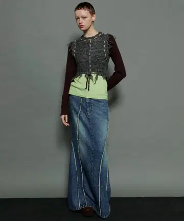 MAISON SPECIAL 셀룰로오스 데님 스커트