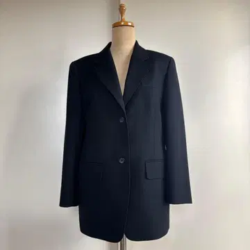 DANS 블랙 테일러드 모 100% 자켓