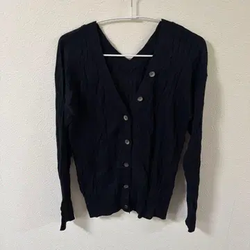 green label relaxing 네이비 가디건 V넥