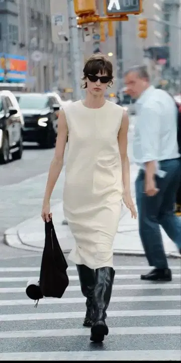 택 포함 새상품 ZARA 개더 디테일 롱 원피스