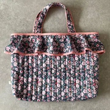 새상품급 알베타 플로럴 프릴 토트백