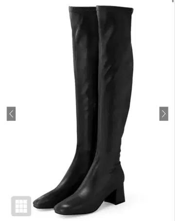 니하이 롱 부츠 블랙