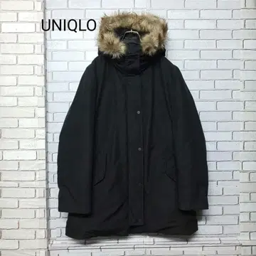 [ UNIQLO ] 유니클로 논퀼트 다운 자켓 다운 코트 후드 부착