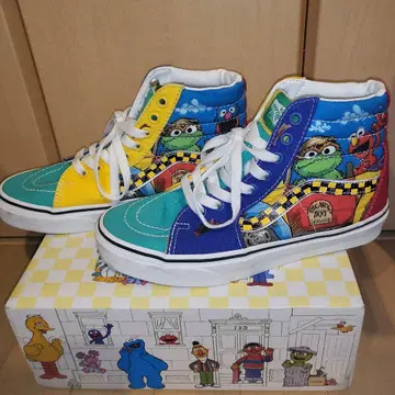 레어 23cm Vans X Sk8-Hi 세서미 스트릿 유니버셜 USJ