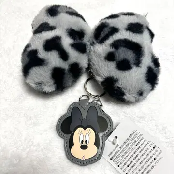 디즈니 미니 아베일 거울 참 레오파드 무늬 키링